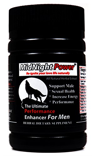 Midnight Power Maximum Strength Male Enhancement -Increase Male Libido, Performance Booster, Size & Stamina – 7 Natural Ingredients Including Cordyceps Sinesis, and Jaujude Extract, 6 Veggi Capsules